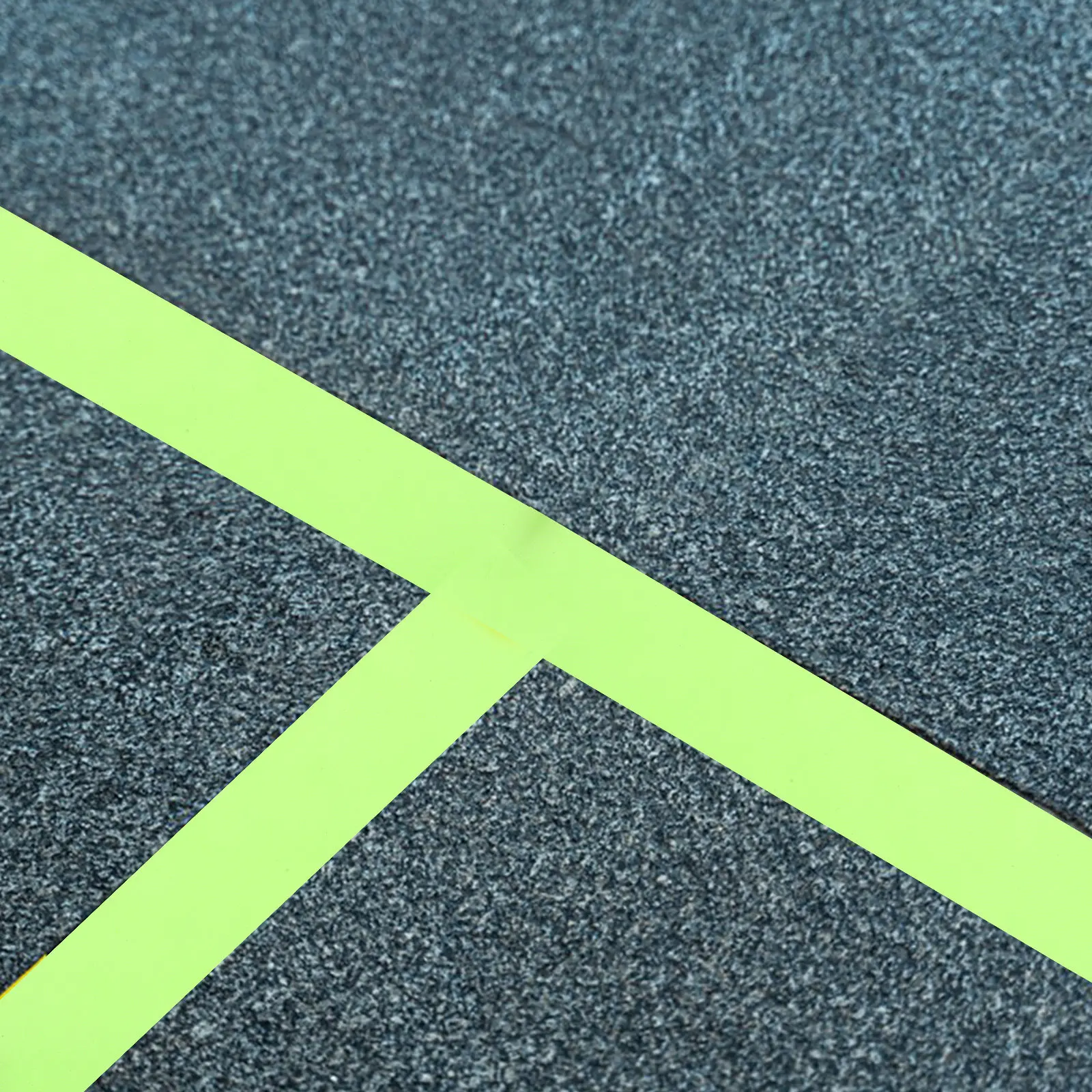 1롤 형광 마킹 테이프 경계 위험 지역 건설 바닥 체육관용 녹색 비접착성 안전 주의 테이프