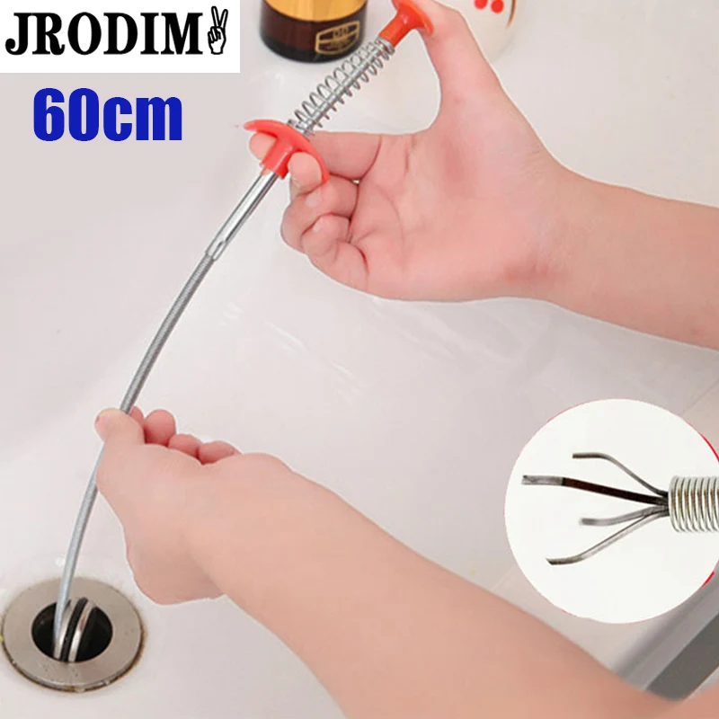 Bathroom Kitchen Sink Cleaning Multifunctional Claw Sewer claw Hair Catcher  Clog Remover Grabber for Shower Drains Bath Basin