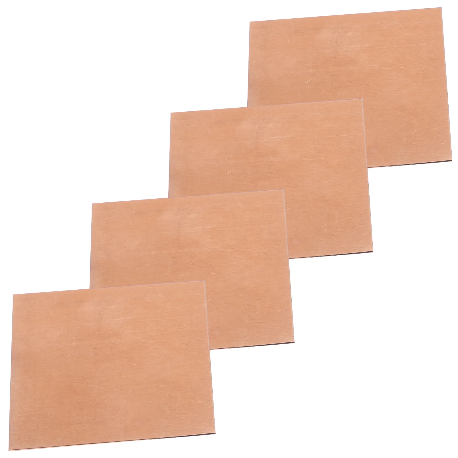 

4 Sheets Copper Sheets High Hardness Copper Sheet Metal Sheets for Crafting Jewelry