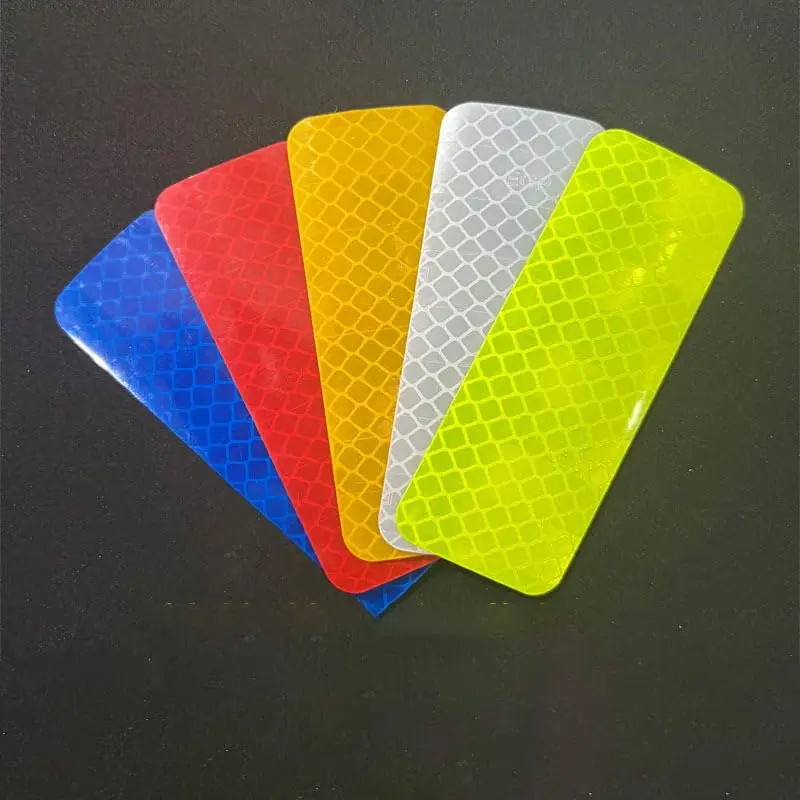 Reflective Stickers 10pcs/set Warning Night Visibility Adhesive Strips Waterproof Reflectors Bicycle Tape For Vehicle Motorcycle
