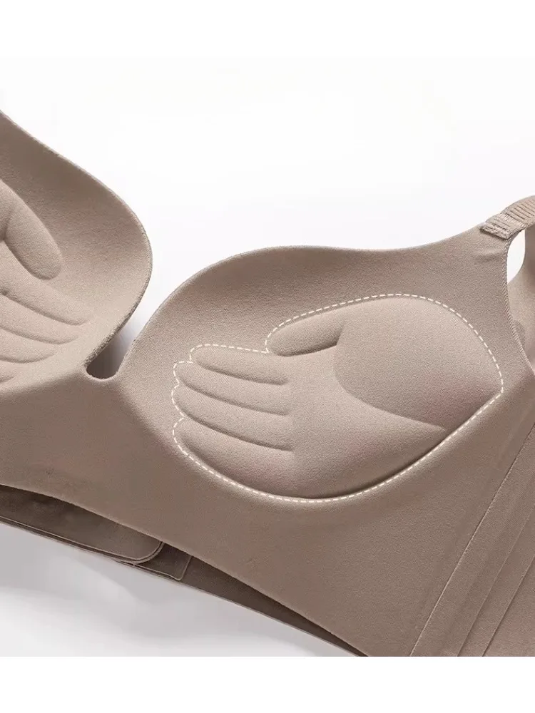 YEMOMO Magic Pre-Chest Pulling Bra Women Push Up Small Breasts Enhancing Seamless Wireless Lift Up Comfort Everyday Underwear 1