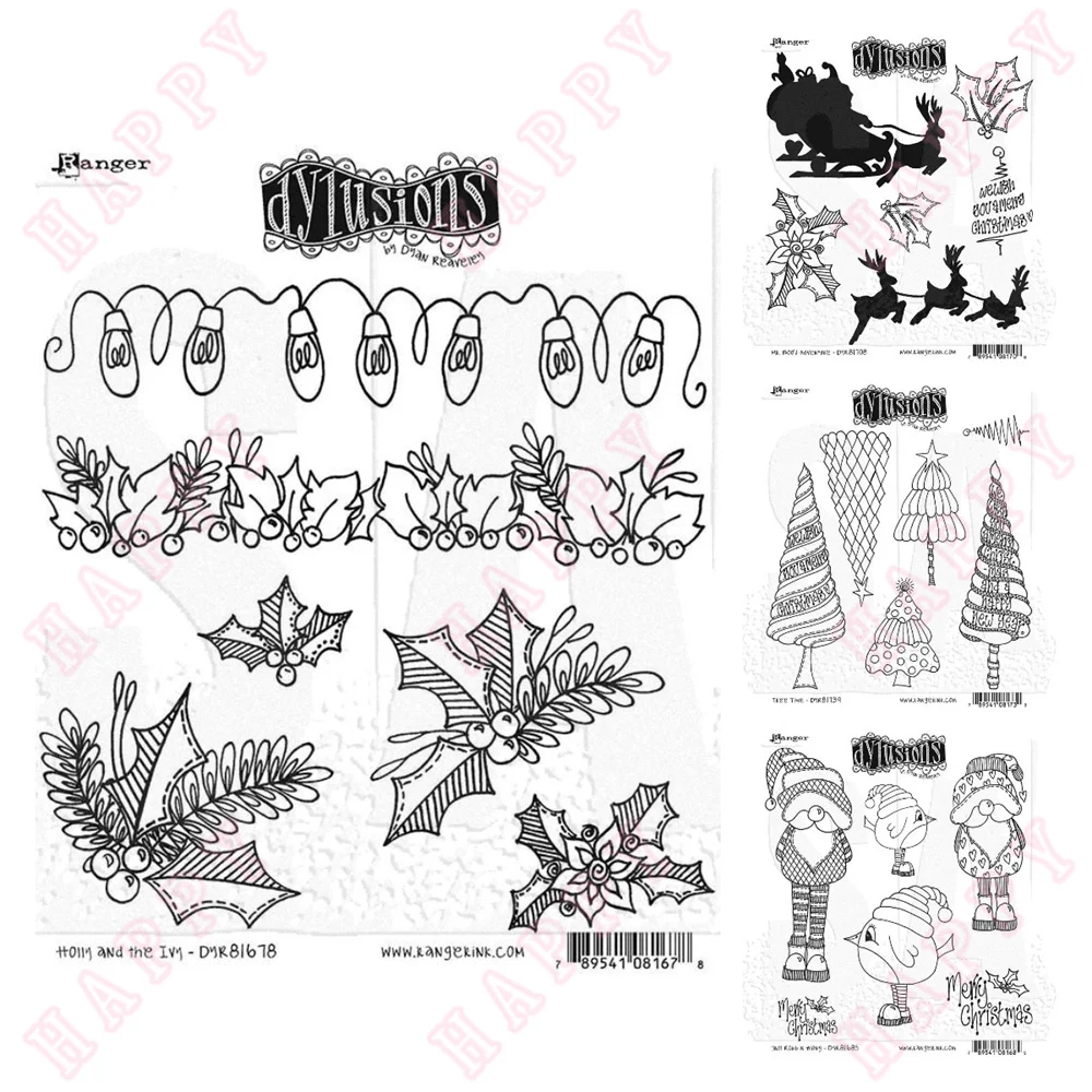 

New Arrival Metal Cutting Dies And Clear Stamps Christmas Flower For DIY Photo Album Handmade Paper Card Decoration Cut Dies