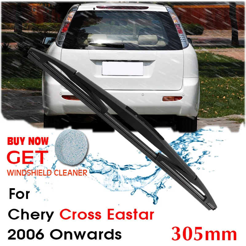 

Car Wiper Blade Rear Back Window Windscreen Windshield Wipers 305mm For chery CrossEastar Hatchback 2006Onwards Auto Accessories