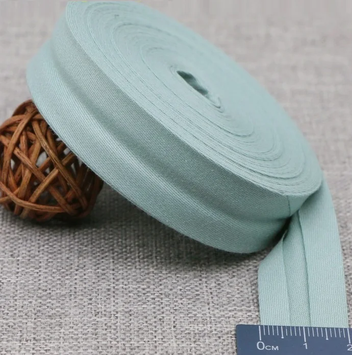 Ultra Soft 100% Cotton Silk Bias Tape - 20mm Width, Skin-Friendly Fabric Ribbon
