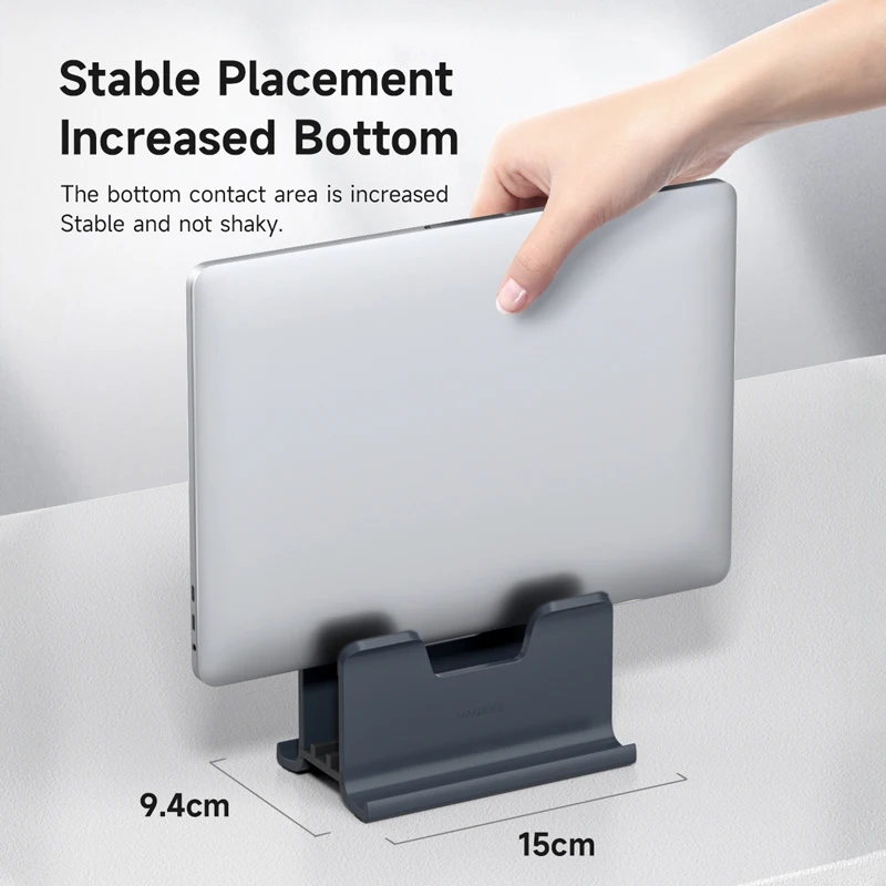 Habibis Vertical Portátil Suporte Ajustável Gravidade Desktop Dobrável Notebook Suporte para Macbook Pro ar Microsoft Superfície - Imagem 5