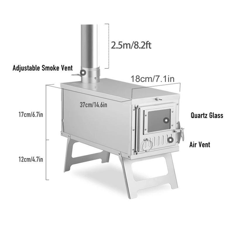 Portable Tent Stove Outdoor Hiking | Portable Camping Tent Stove - Portable  Stove - Aliexpress