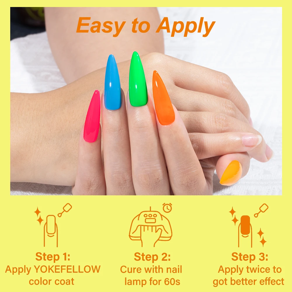 YOKEFELLOW 2022 New Color 10ML Nail Gel Polish Semi Permanent Gel Varnish Base Top Coat 122 Soak Off Colors Organic Nail Varnish 4