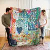 Flannel Air Conditioning Blanket Living Room Sofa Decoration Leisure Throw Blanket Digital Printing Double-sided Fleece Blanket 1