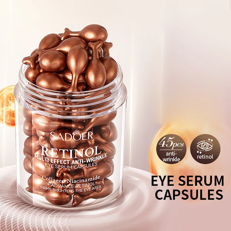 SADOER Retinol Eye Serum for Eyes skincare Anti Dark Circles Moisturizing Firming Nourishing Eye Cream Skin Care Products