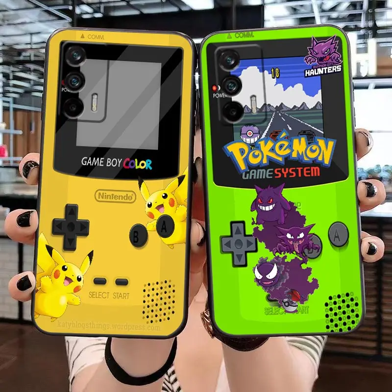 Custodia Per Oppo Realme Gt 2 Pro Master Neo2 Narzo 50 50I 50A 5G C35 C33 C31 C21 C21Y C20 V25 V13 Case Game-Boy P-Pokemon P-Pikachu