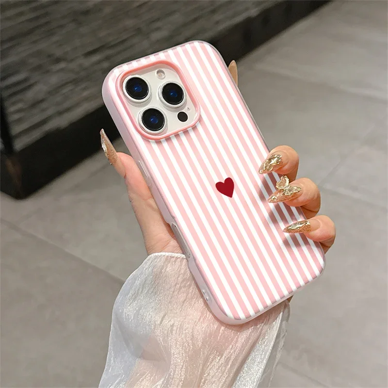 Colorful Vertical Stripes Candy Matte Soft Phone Case