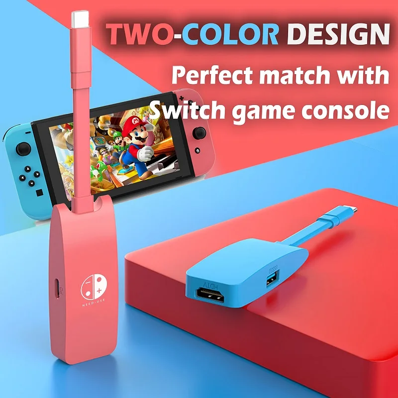 Mini Portatile Da Usb-C A 4K Hdmi-Compatibile Per Nintendo Switch Docking Station 4K Hdmi Usb 3.0 Hub Pd 100W Per Macbook Pro