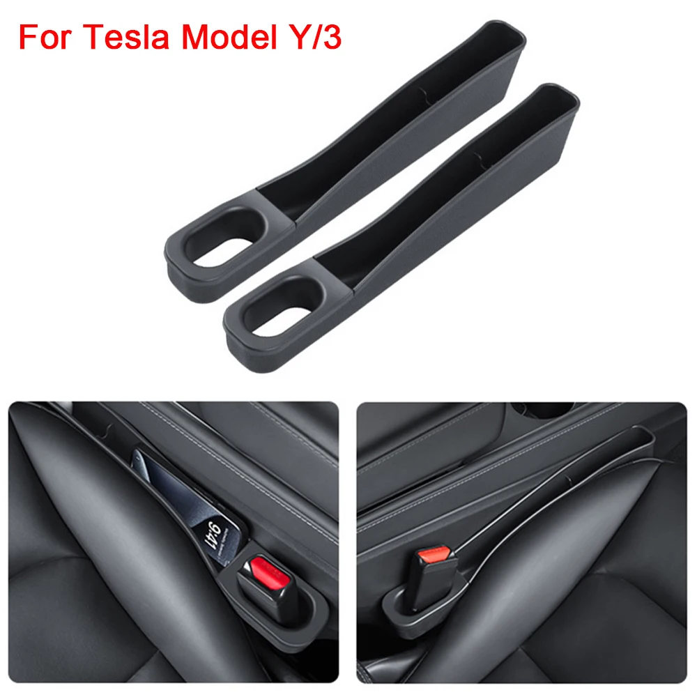 

Автомобильный контейнер для хранения Tesla Model Y/3, противоударный боковой зазор на дверь автомобиля, подставка для гарнитуры, украшение интерьера автомобиля