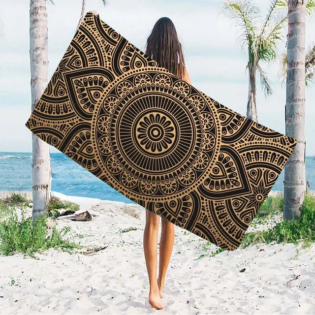 Exquisite Mandala-Patterned Beach Towel for Ultimate Beach Days! Suitable for towels, bath towels, beach towels 5