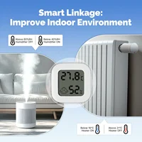 MOES Tuya Zigbee Smart Indoor Temperature Humidity Sensor with LCD display screen App Remote Monitor Work With Smart Life APP - Image 3