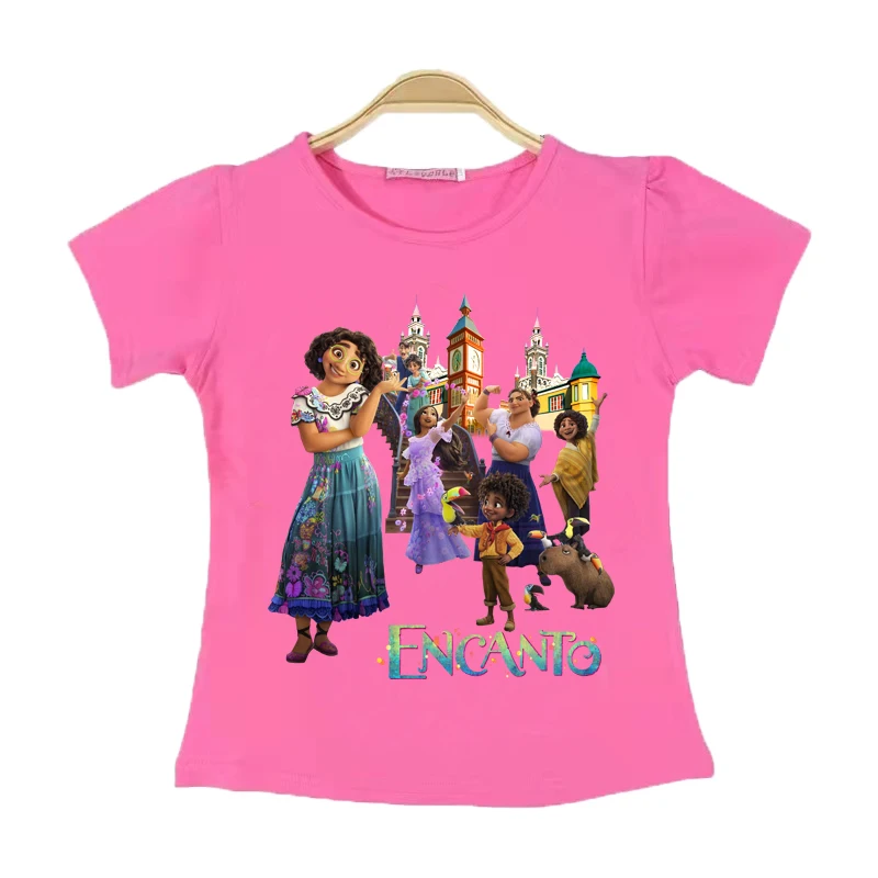 

New Encanto Mirabel Girl T-Shirts Kids Clothes100％Cotton T Shirts for Children Cartoons Fashion Anime Tops Outfits Tee Shirt3-9Y