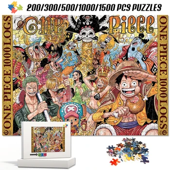 Puzzles en bois One Piece 1000 pièces pour adultes, casse-tête éducatif, jouets amusants pour enfants, jeu de société, décoration d'intérieur 1