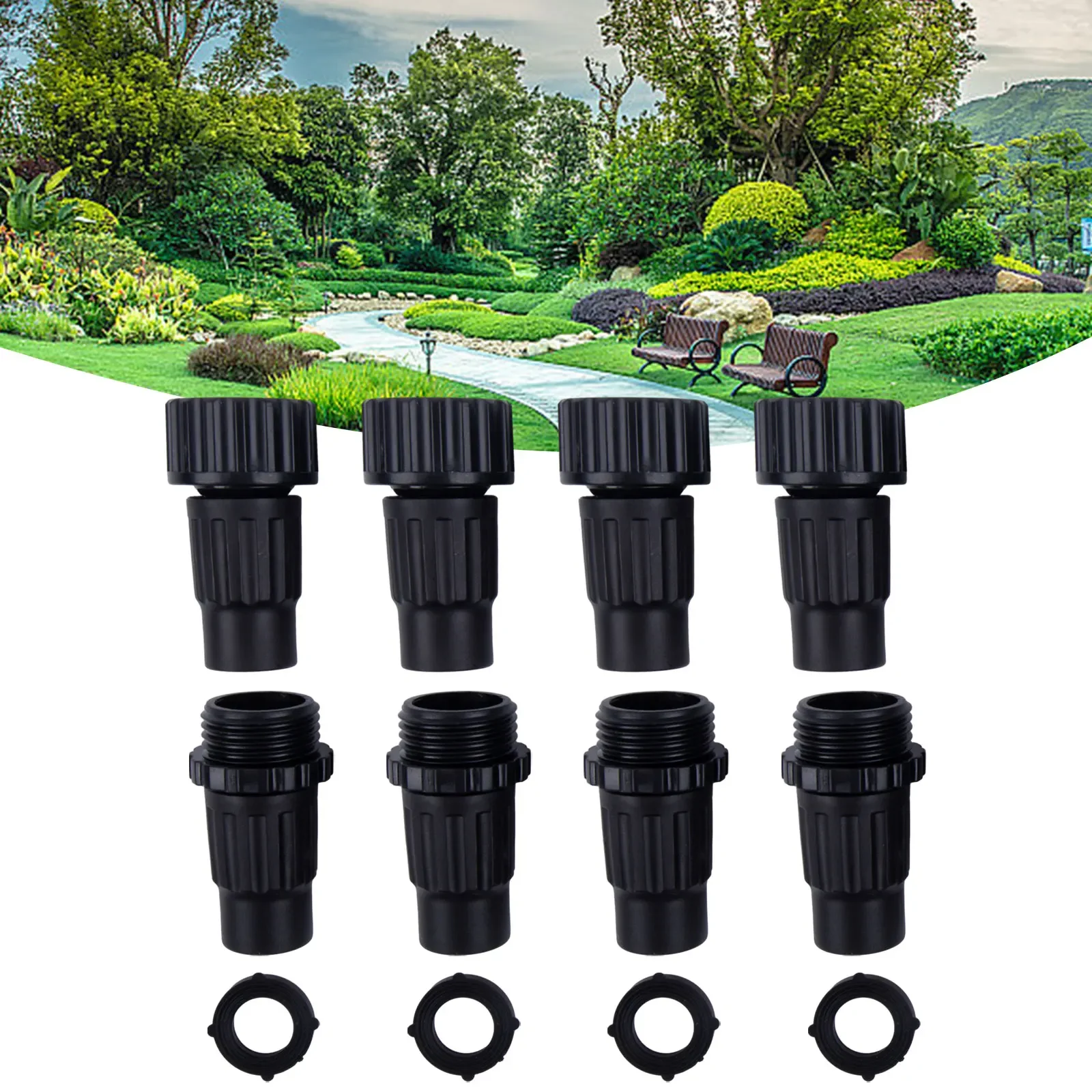 

Connector Washers ABS Plastic Expandable Heat Resistance Hose Adapters Hose Fittings Male And Female Brand New