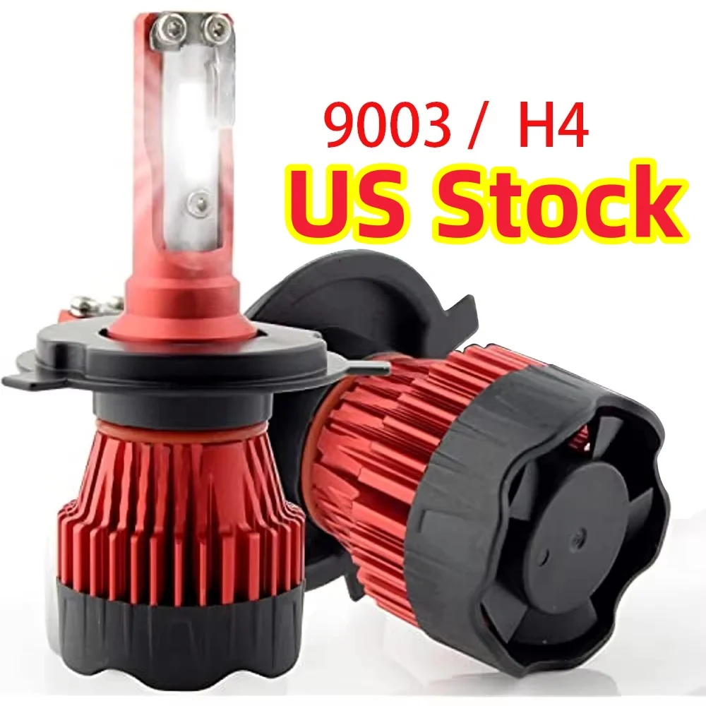 2PCS H4 9003 Car LED Headlights Bulb 12V 120W 6500K Hi/Lo Beam Super Bright White Car Led Lights lamps