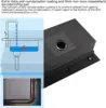 33 Inch Drop In Kitchen Sink Splash Guard Workstation - Single Bowl Kitchen Sink 16 Gauge Stainless Steel 10'' Deep Handmade 6