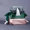 Swan Velvet Modern Minimalist Hand Embroidered Tassel Tissue Cover Desktop Tissue Box Fabric Tissue Bag 4