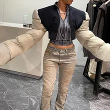

2022 New Winter Jacket Women Coat Warm Loose Casual Jacket Female Outwear Elegant Tops