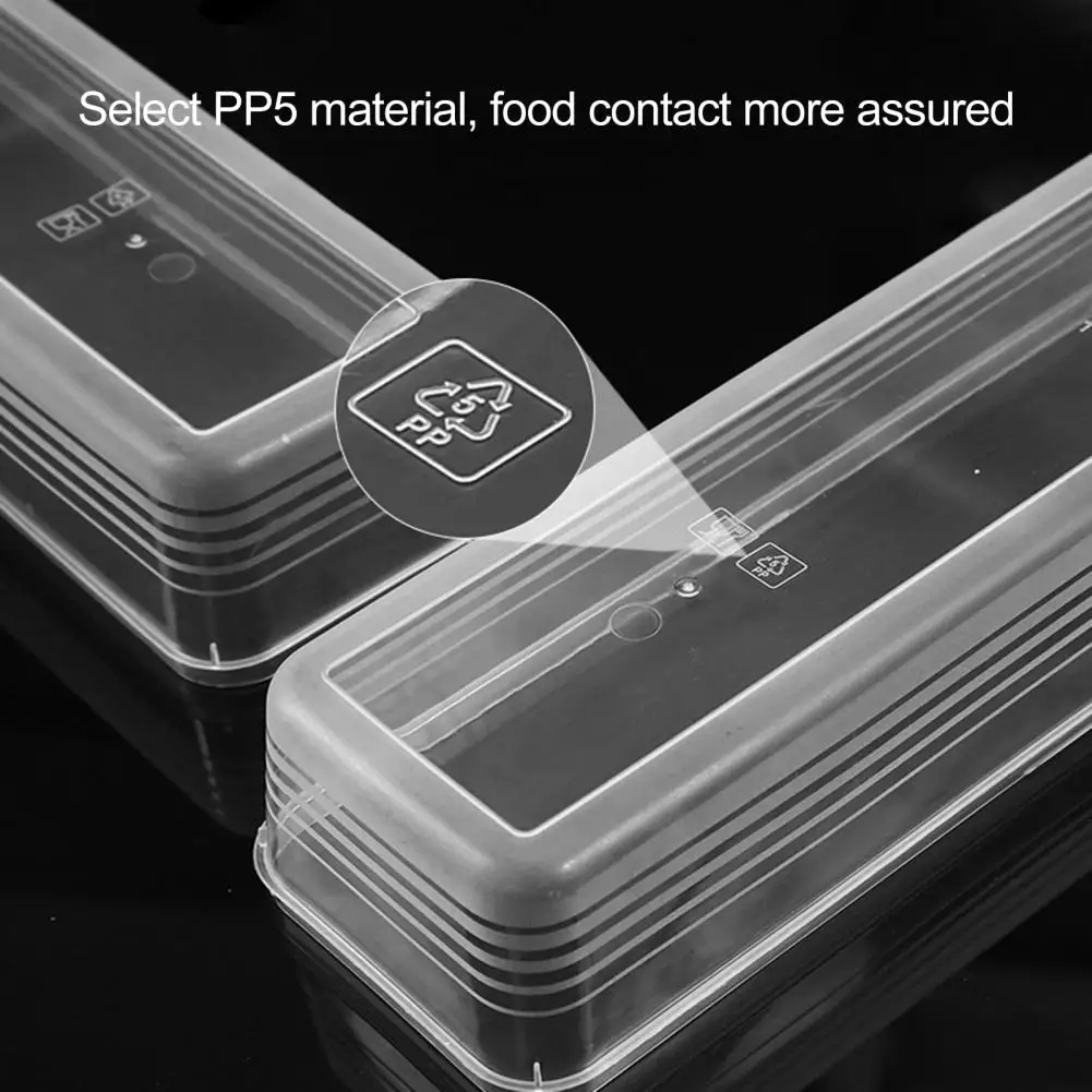 1/3Pcs 29cm Transparent Refrigerator Storage Box Vegetable Organizer Food Grade BPA Free Multifunctional Fresh-keeping Box Case