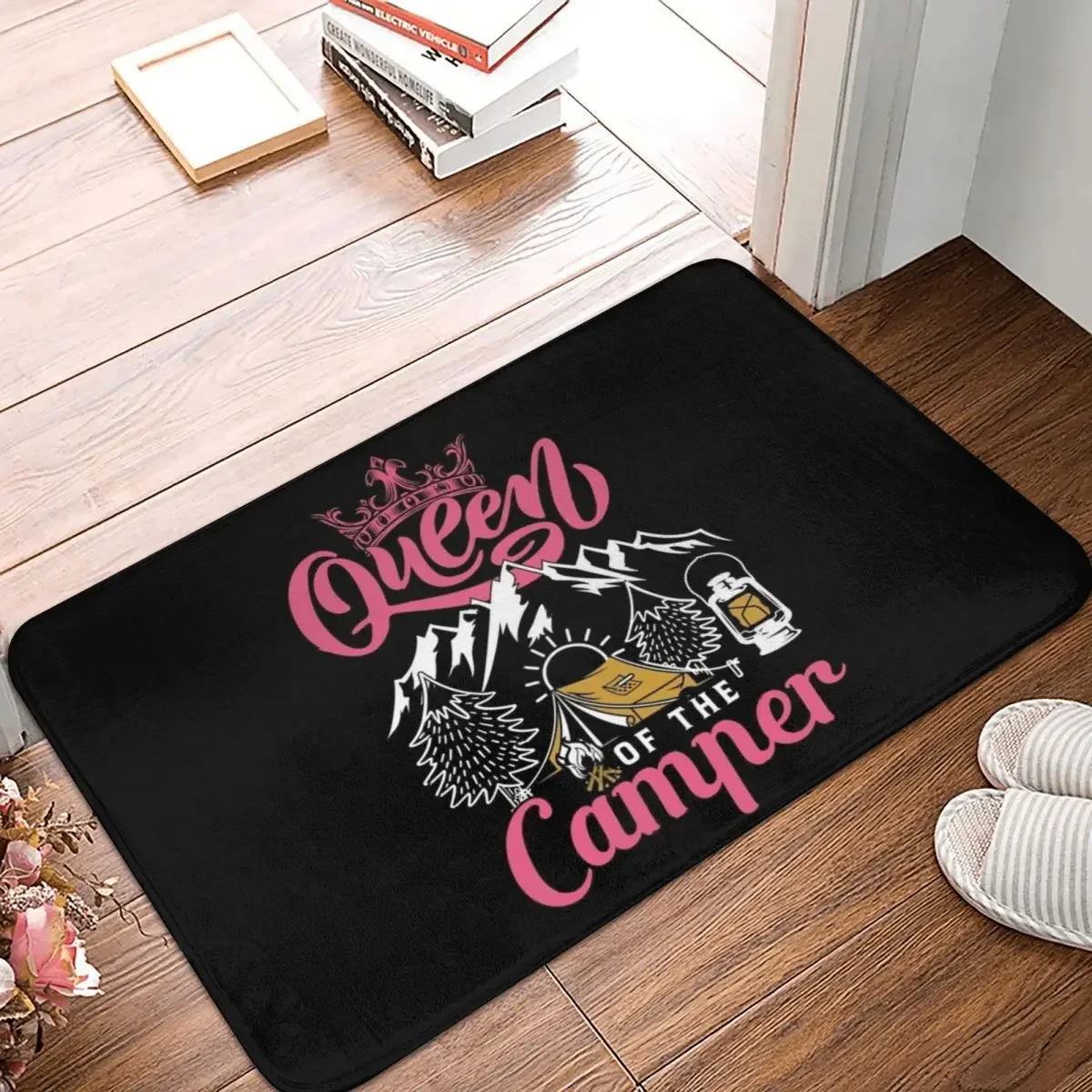 

Queen Of The Camper Doormat Rug Carpet Mat Footpad Polyester Anti-slip Dust-Proo Entrance Kitchen Bedroom Balcony Toilet