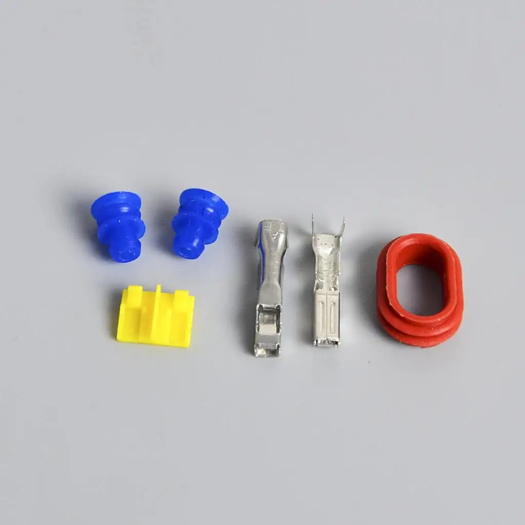 Universal Pencil Coil Connectors Terminal Rubber Seal for YZF R1 R6 GSX-R 600 750 1000 CBR600F4i CBR600RR ZX600 ZR750 ZX9R ZX14R