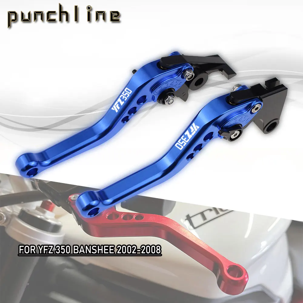 

Fit For YFZ 350 Banshee 2002-2008 Short Brake Clutch Levers YFZ350 2003 2004 Motorcycle CNC Accessories Adjustable Handle Set