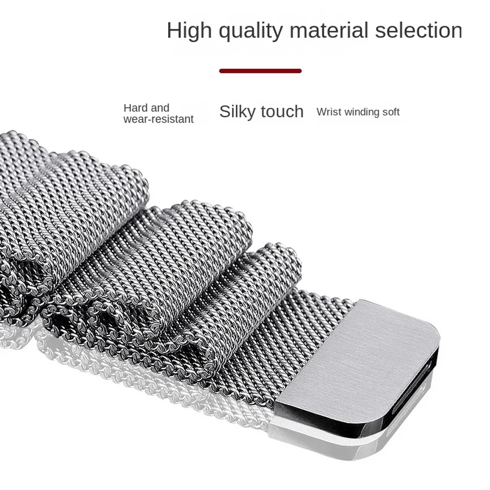 Versatile Milanese Loop Metal Strap - 18mm, 20mm, 22mm Adjustable Band Bracelet