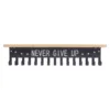 20 Hooks Award Trophy Display Shelf Multifunctional Clothes Hat Hook Bamboo Iron Storage Rack 2