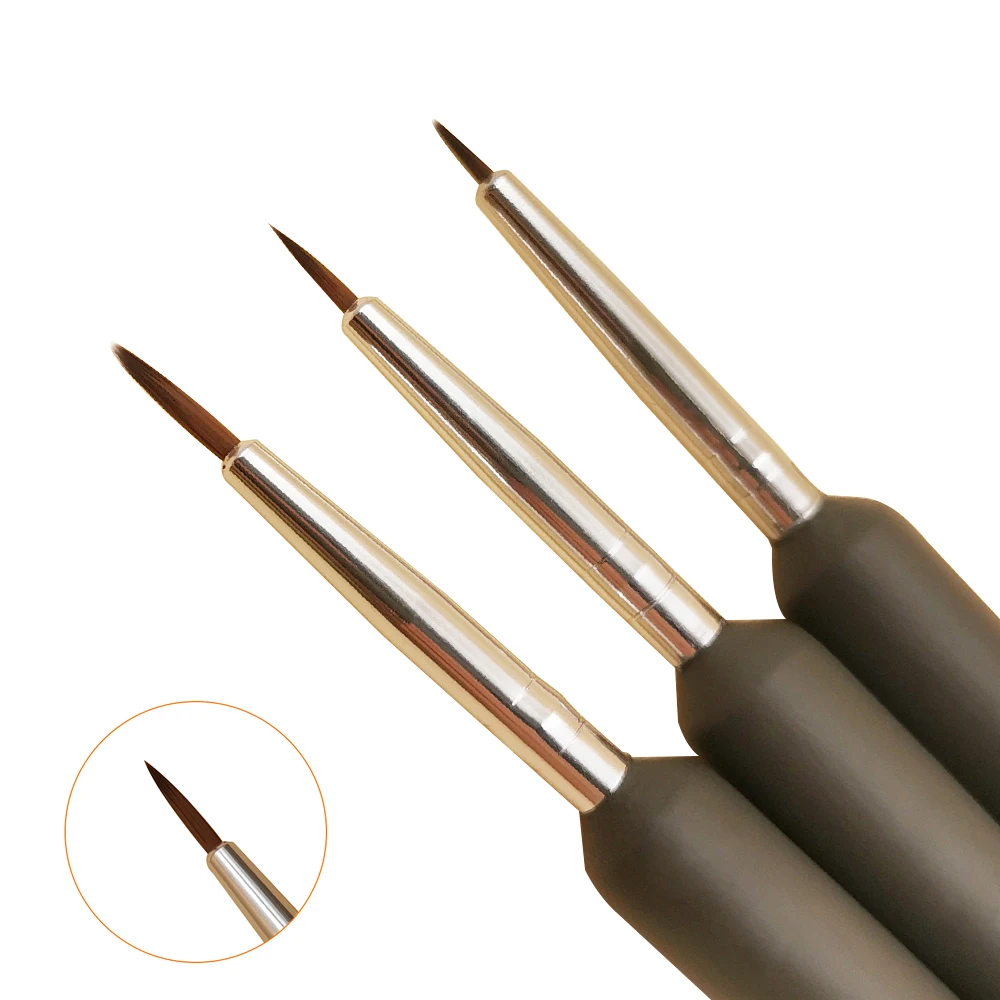 

3pcs/set Nail Art Liner Brush Acrylic French Stripe Drawing Painting Pen Nordic style Gel Polish Nail Art Manicure Tools