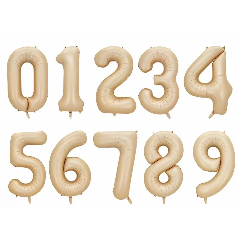 Globos de aluminio con números de 32 pulgadas, varios colores, globos con números del 0 al 9, decoraciones para fiestas de cumpleaños de adultos, suministros para fiestas de bodas