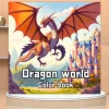 1 pc Cozy Family Dragon World Coloring Book 26 Sheets Relax & Soothing Designs Perfect Gift for Kids Adults 1