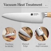 XINZUO Original Design 8.3 ''มีดเชฟเยอรมัน Din 1.4116 เหล็กความแข็ง 56-58HRC Ultra-sharp และทนทานห้องครัว Best Choice 3