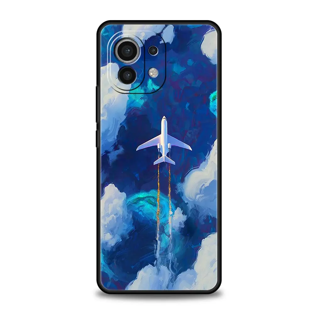 Aviation-Themed Soft TPU Phone Case Cover