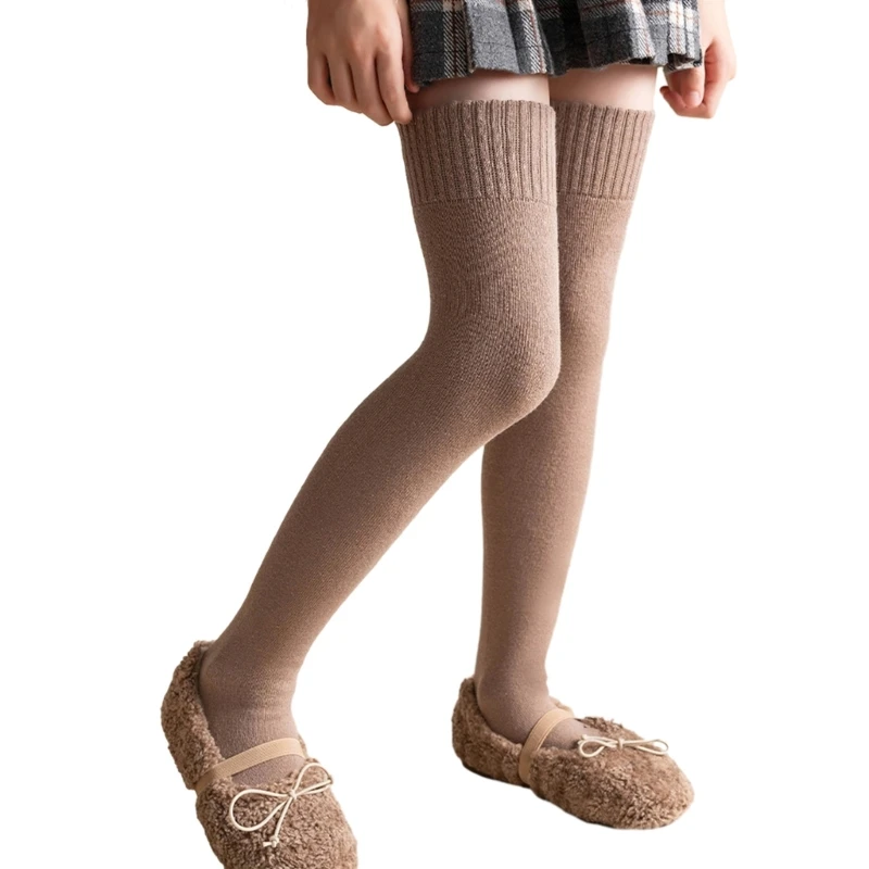 Children Dress Thigh High Socks for Autumn Thick Stretchy Over The Knee Socks Winter NonSlip Elastic for Kids Girl