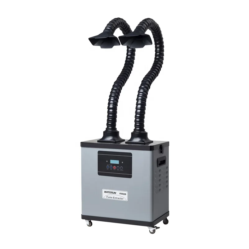 

Digital Display 200W, F6002D Popular Soldering Welding Fume Extractor for soldering station with double Arms
