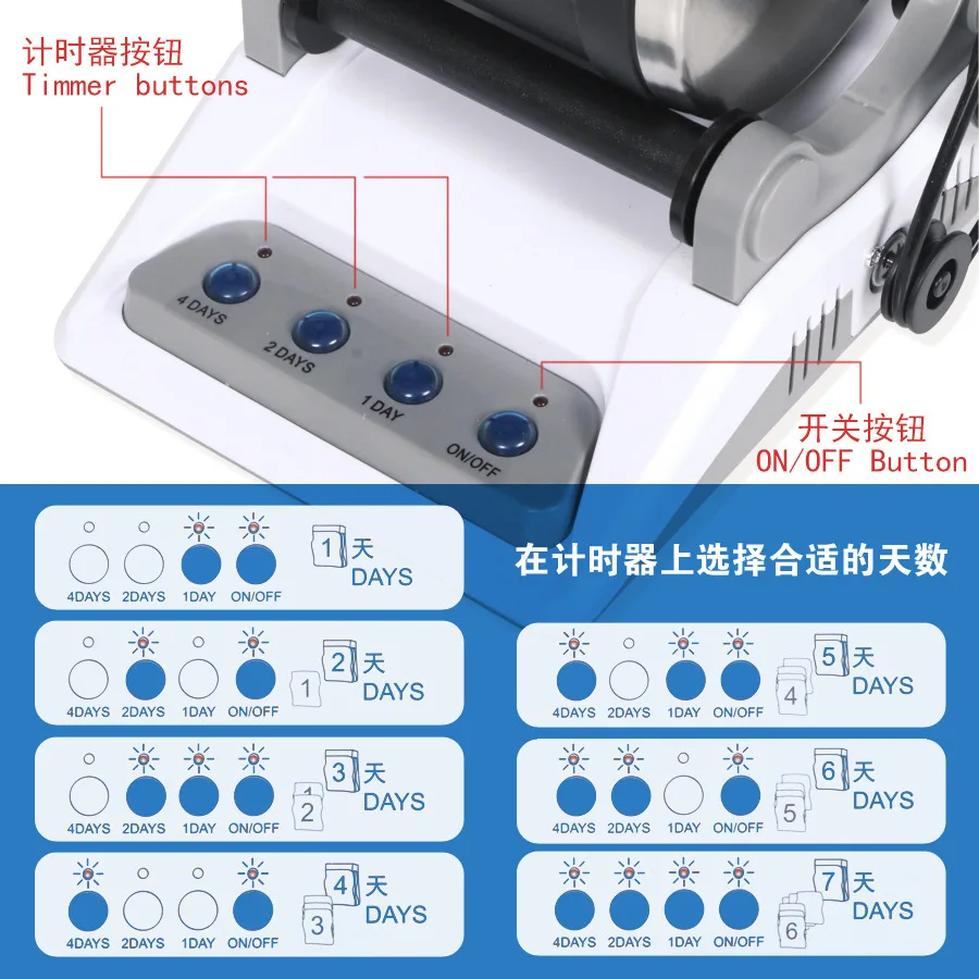 110/220V Rock Tumbler Kit DIY Electric Rock Tumbler Toy With Rough Gemstones Pol
