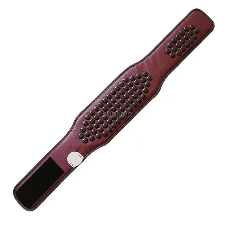 Lumbar stimulator germanium tourmaline electric heating abdominal belt far-infrared jade treatment pain relief jade belt