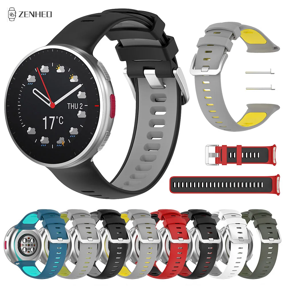 Cinturino In Silicone Bicolore Per Cinturino Di Ricambio Polar Vantage V2 Per Polar Vantage V2