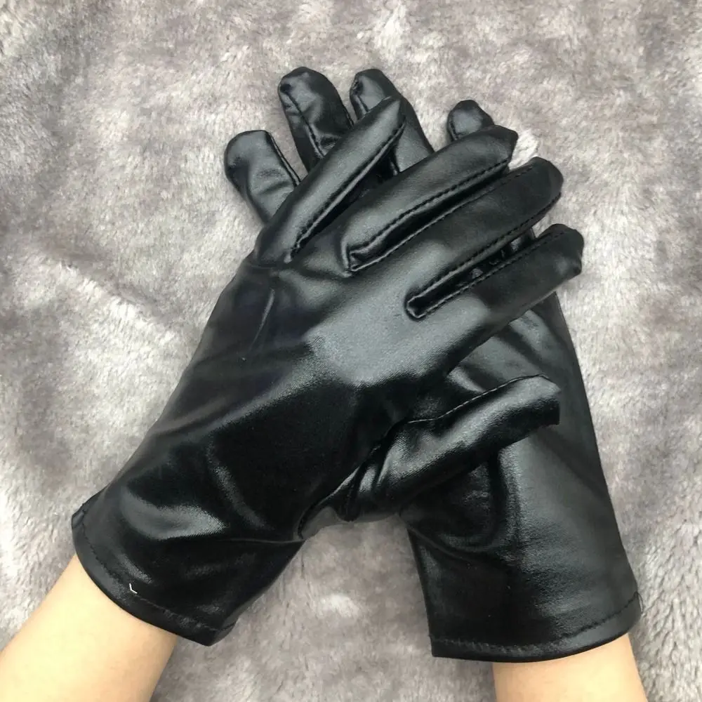

Elegant Party Gloves Thin Gloves Clambing Cosplay Gloves Driving Women Black Gloves PU Leather Outdoor Gloves Korean Mittens