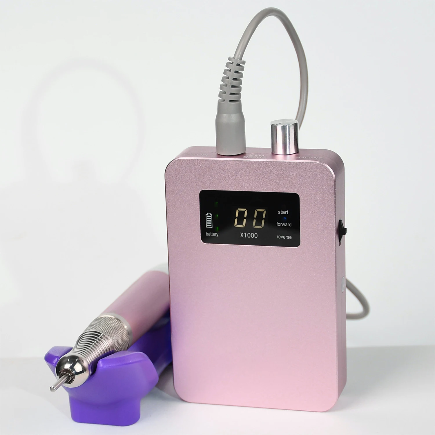 

Aluminum Alloy Brushless Motor Rechargeable Manicure Machine Portable Electric Polishing Nail Drill