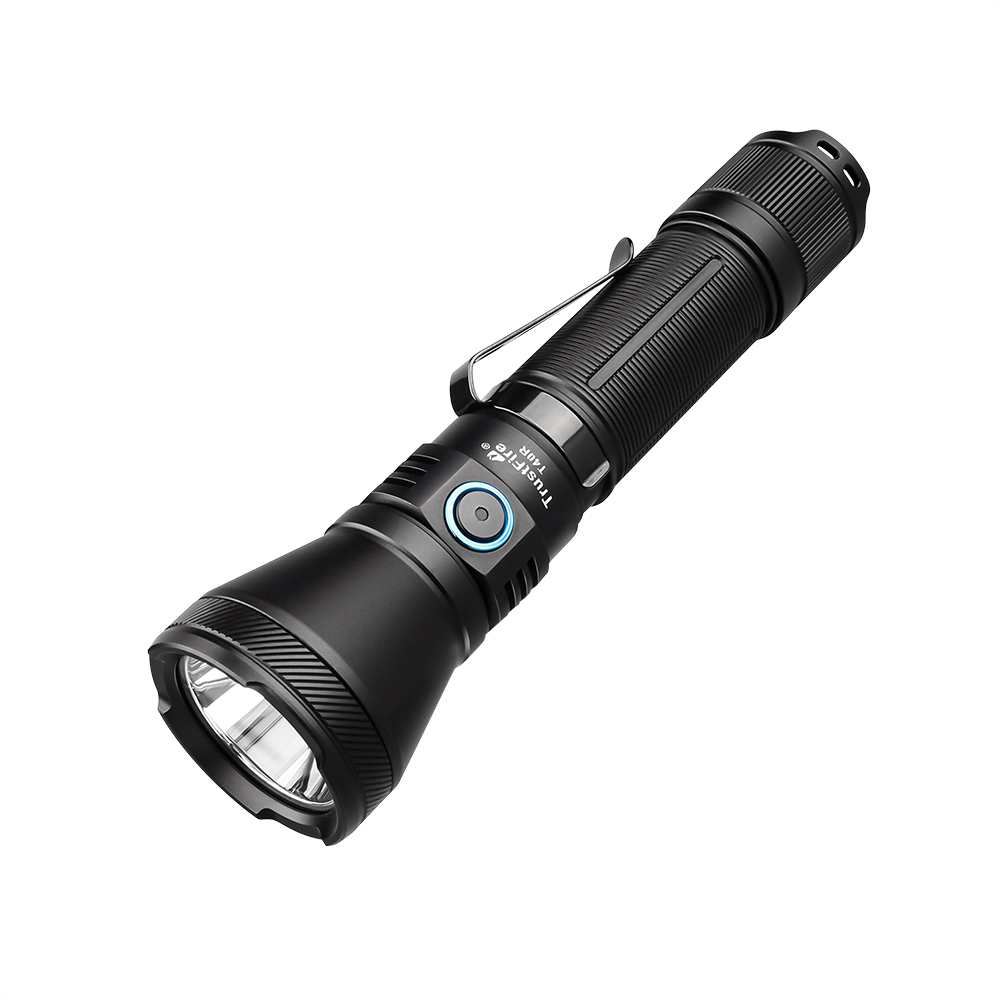  Trustfire T40R Tactical Rechargeable lamp 1800Lumen 550Meter Beam Range Led Flashlight with Usb Charging Self-defense IP68 Torch 
