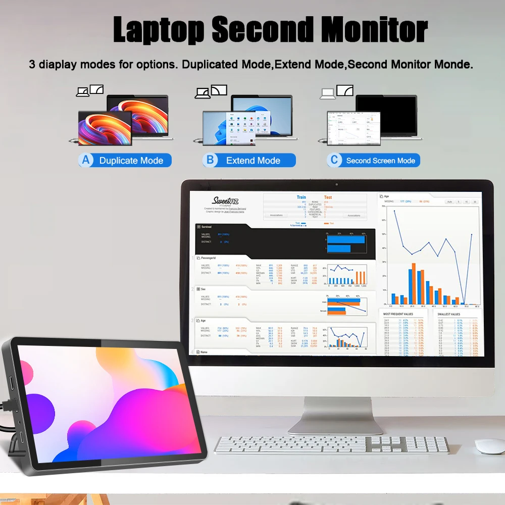 ޴  ̴ TFT LCD ġũ,   ø Ʈ ÷̿, HDMI ȣȯ Tye-c, 8 ġ, 800x480