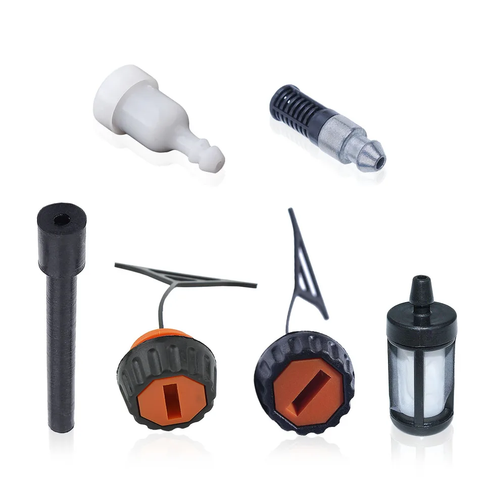 Set di 2 Tappi per Carburante e Olio, Ricambio in Metallo per Motosega 020 021 023 024 025 026 028 034 036 038 048