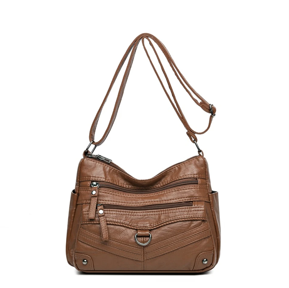 thumbnail image 1 of Carteras y bolsos de piel sintética suave 2024, bolso de mensajero de alta calidad para mujer, bolsos de hombro tipo bandolera de diseñador de lujo para mujer, 1 of 5