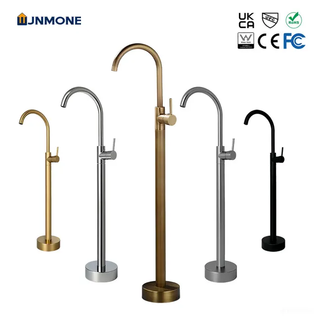 ทองเหลืองอิสระก๊อกน้ําอ่างอาบน้ําเดี่ยวร้อนเย็นห้องน้ําชั้นประเภทคอลัมน์อ่างล้างหน้าอ่างล้างหน้าก๊อกน้ํา หรูหราแปรงทองโบราณสีดำโครเมี่ยมผสมวาล์วทนทานกันสนิมติดตั้งง่ายติดตั้งห้องน้ำตารางการแข่งขัน 1