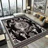 Retro Luxury Black Carpet Living Room Large Size Rug Non-slip Coffee Tables Mat Home Decoration Bedroom Lounge Rug Tapis Salon 3